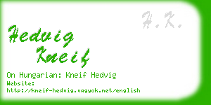 hedvig kneif business card